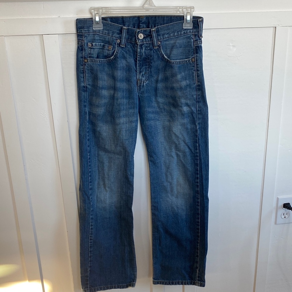 Vintage 569 Levis Y2K Classic Blue Low Rise Loose Straight Leg Denim Jeans Sz 26